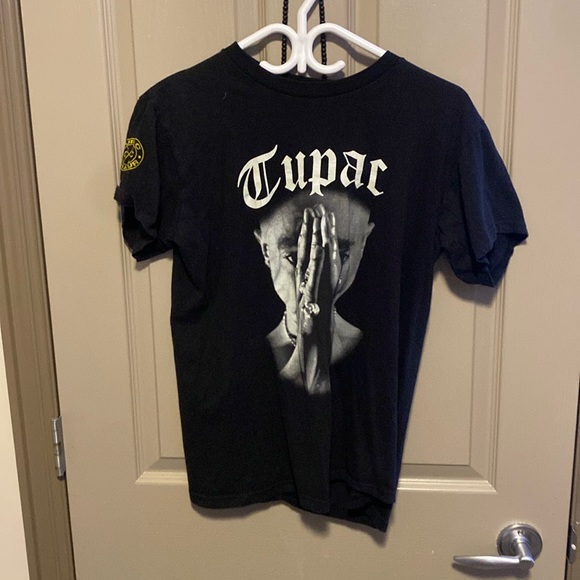 Men’s medium black Tupac Shakur graphic tee - Picture 1 of 3